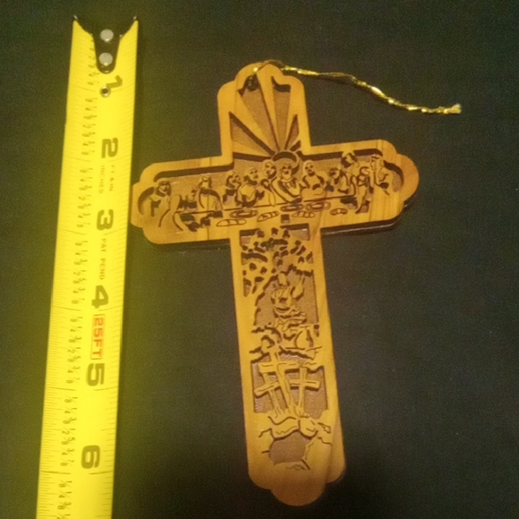 Christian Cross Ornament / Palm Cross Jesus Christian - Picture 2 of 4